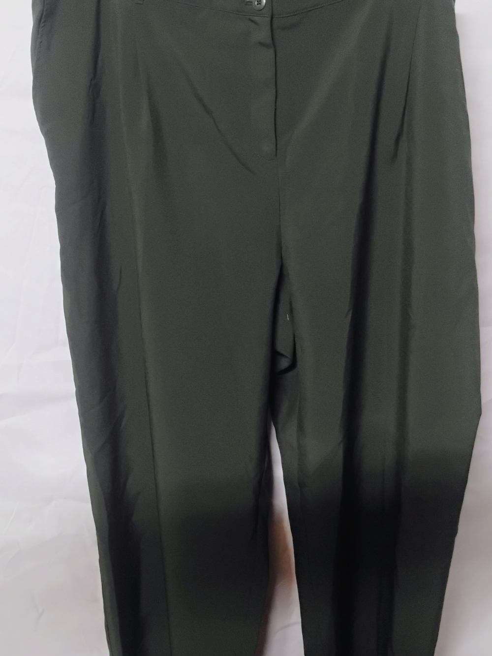 Liz Baker Olive Green Straight Leg Trousers